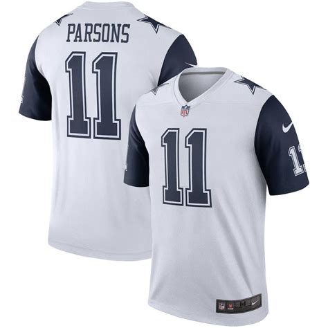 Nike Micah Parsons White Dallas Cowboys Alternate Legend Jersey At ...