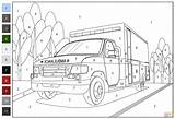 Ambulance Coloring Pages sketch template
