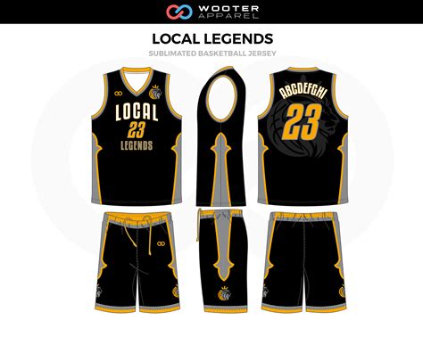 Local Legends Grey, Black, Gold Custom Basketball Uniform, Jerseys, Shorts | Basketball jersey ...