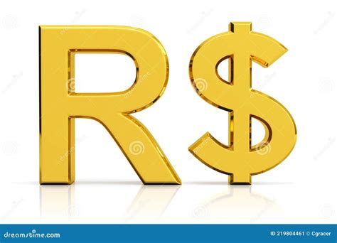 Brazilian Real Symbol Isolated on White Background Stock Illustration - Illustration of economy ...