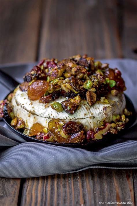 A French Baked Brie Recipe with Figs, Walnuts and Pistachios | www.themediterran... | Brie ...