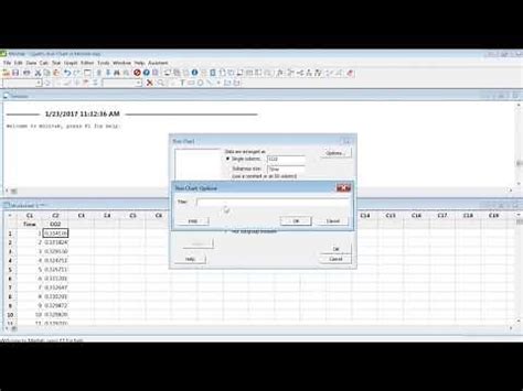 Run Chart Minitab