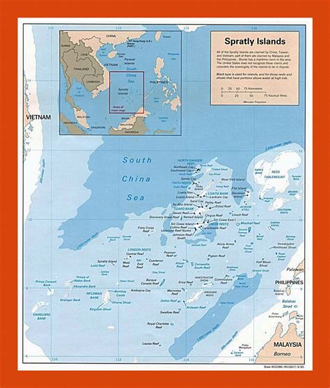 Political map of Spratly Islands - 1995 | Maps of Paracel Islands | Maps of Asia | GIF map ...