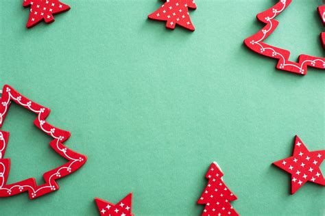 Photo of Wooden tree ornament border for Christmas | Free christmas images