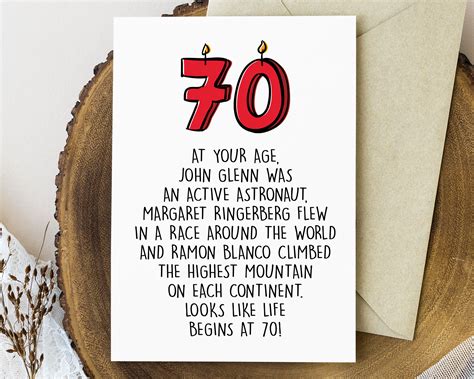 Funny 70th Birthday Card Printable, 70th Birthday Gift for Men or Women, Turning 70 Card for Mom ...