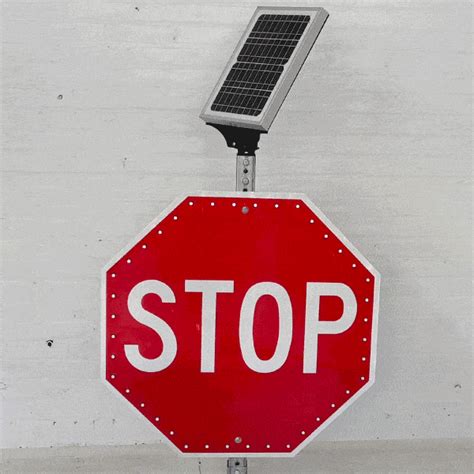 LED Solar Stop Sign - Get 10% Off Now