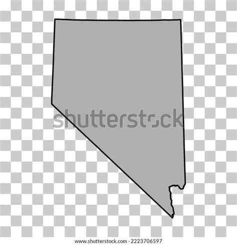 Nevada Map Shape United States America Stock Vector (Royalty Free ...