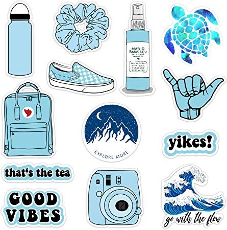 Amazon.com: VSCO Vinyl Stickers Waterproof,Aesthetic,Trendy - VSCO Girl Essential Stuff for ...