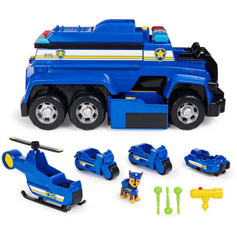 Paw Patrol, Chase’s 5-in-1 Ultimate Cruiser with Lights and Sounds ...