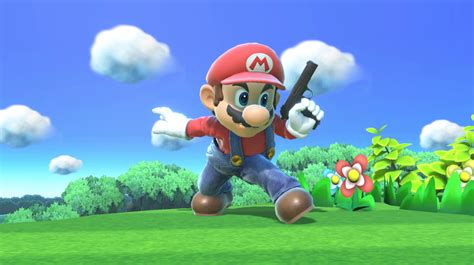 Mario has a gun [Super Smash Bros. Ultimate] [Mods]