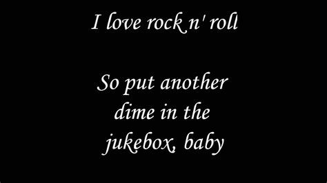 I Love Rock And Roll Joan Jett Lyrics - malayenc