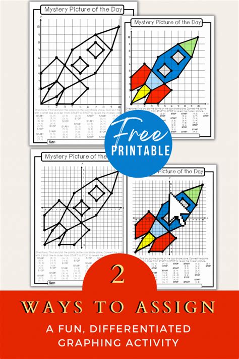 Coordinate Graphing Mystery Picture Free Quadrant 1 and Four Quadrants pdf