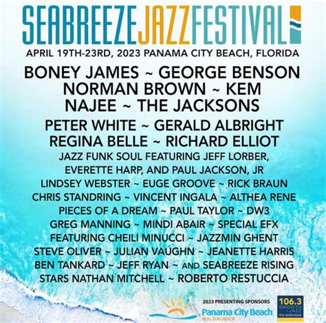 Seabreeze Jazz Festival | Panhandle Getaways