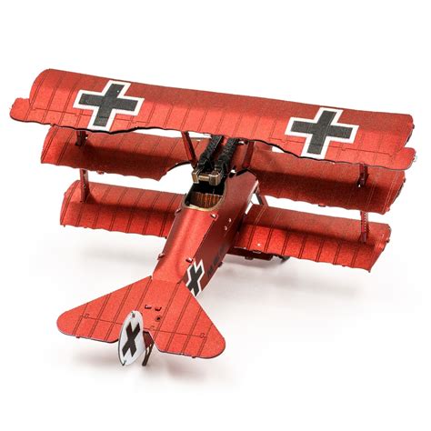 Fokker Dr.I Triplane Color Metal Earth | 3D Metal Model Kits