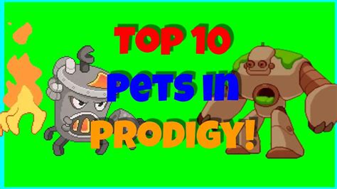 Top 10 Pets in Prodigy! - YouTube