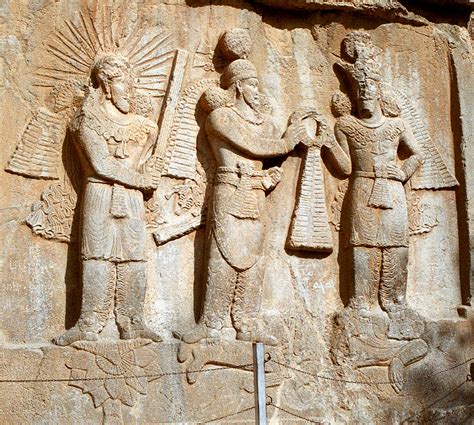 thumbInvestiture of Sassanid emperor Ardashir I or II (3rd century CE ...