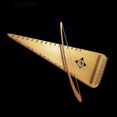 “1990s Unicorn Strings All Wood Bowed Psaltery w/ Cathedral Window ...