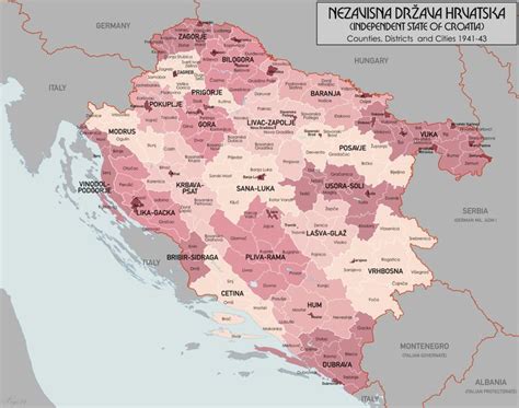 Districts of the Independent State of Croatia - Alchetron, the free ...