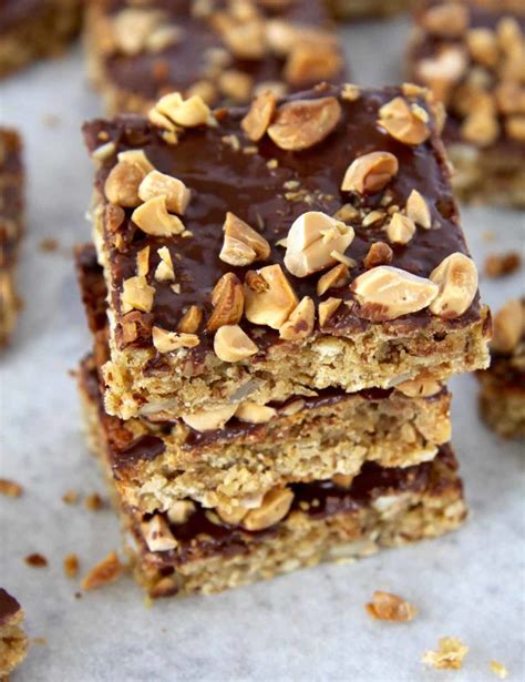 HEALTHY PEANUT BUTTER BARS - What Sarah Bakes