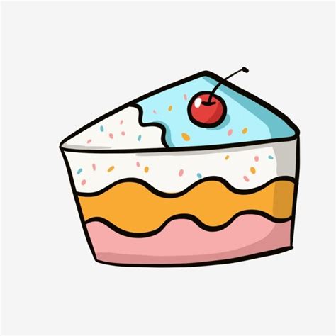 Colorful Cake Clipart Vector, Cake Cartoon Cake Color Food, Bakery ...