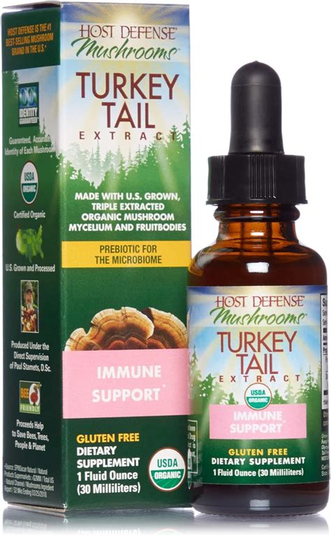 Buy Host Defense, Turkey Tail Extract, Natural Immune System and Digestive Support, Daily ...