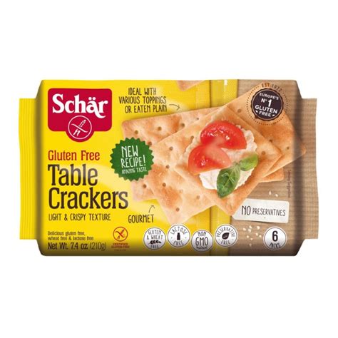 Gluten Free Saltine Crackers: Schar Gluten Free Table Crackers Taste Just Like Saltines
