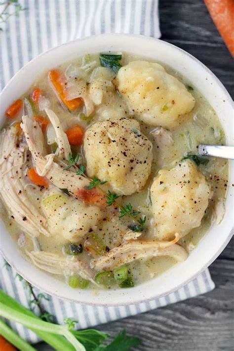 Easy Chicken and Dumplings from Scratch - vegan recipe box