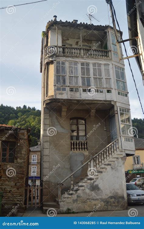 Phantasmagoric Abandoned Building Of Medieval Style Next To The River Suarna In Navia De Suarna ...