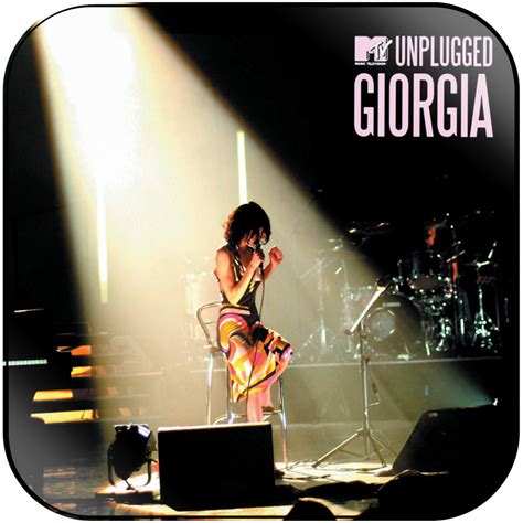 Giorgia Mtv Unplugged Album Cover Sticker