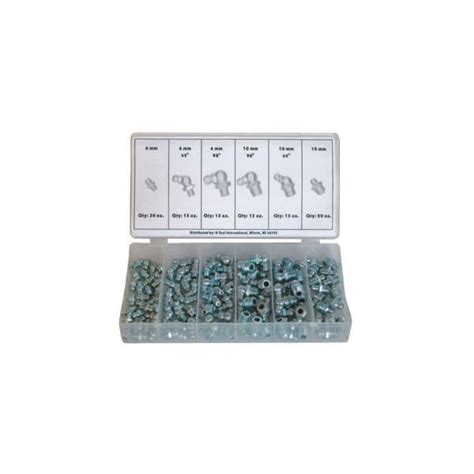 110 Piece Metric Grease Fitting Assortment