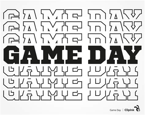 Game Day svg, Sports game svg | svg, png, eps, dxf, pdf - ClipInk