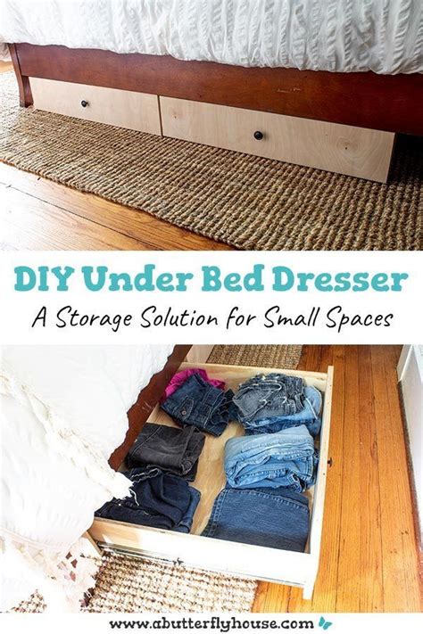 Come see how to build a DIY Dresser under the bed! These under the bed ...