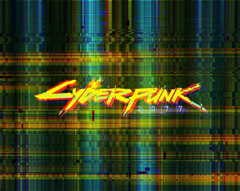 1280x1024 Cyberpunk 2077 Glitch Logo 4k Wallpaper,1280x1024 Resolution ...