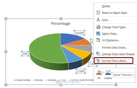 Add Labels with Lines in an Excel Pie Chart (with Easy Steps)