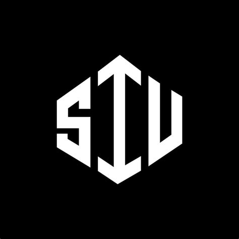 SIU letter logo design with polygon shape. SIU polygon and cube shape logo design. SIU hexagon ...