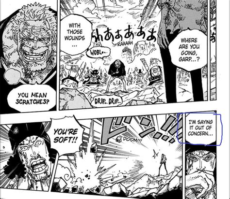 Wuzan is clearly Holding Back worried for Garp Aokiji>Old Garp...BTW ...