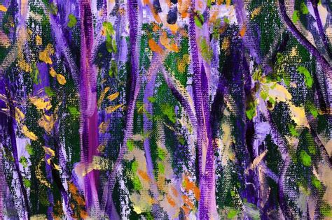 Purple Forest Painting by MK Anisko | Saatchi Art