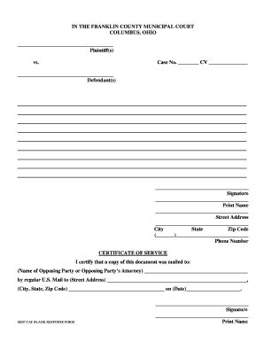 Civil Motion For Discovery Template Ohio - Fill and Sign Printable Template Online