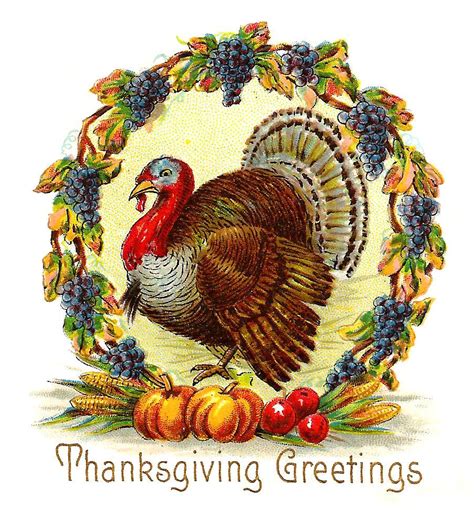 Antique Images: Free Thanksgiving Day Graphic: Thanksgiving Turkey with ...