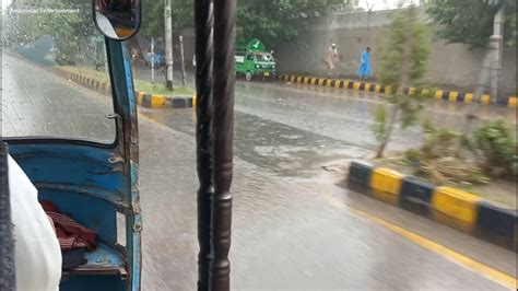 Two weathers at same time in Peshawar | Weather updates | Rain & Dry weather on same road - YouTube