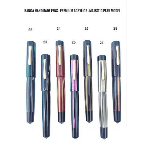 Ranga Majestic Pen -Premium Acrylics Stripes Pattern-- Peak