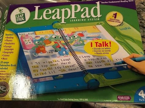 Leap Pad Learning System by Leap Frog 2001 Original COLLECTIBLE EUC #LeapFrog | Interactive book ...