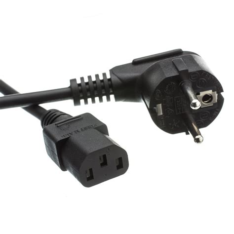 Euro Computer/Monitor Power Cord, CEE 7/16 to C13, VDE, 6ft