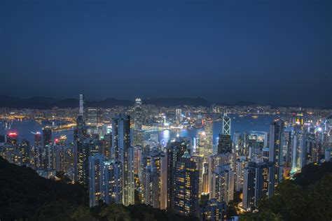 View from "The Peak" in Hong Kong at night © PhotoTravelNomads.com - PhotoTravelNomads.com