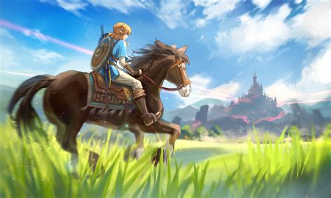 Download Horse Link Video Game The Legend Of Zelda: Breath Of The Wild HD Wallpaper by Achyue