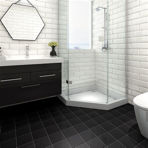 Black Bathroom Tile Floor – Everything Bathroom