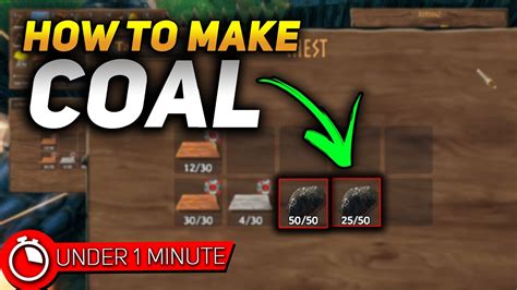 Valheim How To Make Coal - YouTube