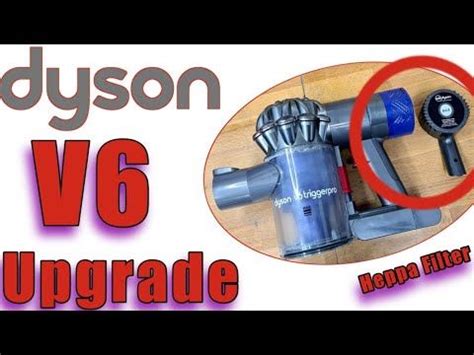 Dyson v6 rear foam filter to a hepa filter. - YouTube in 2022 | Dyson ...