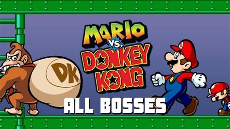 Mario vs. Donkey Kong - ALL BOSSES [No Damage] + Ending // GBA - YouTube