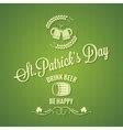 Patrick day beer design background Royalty Free Vector Image